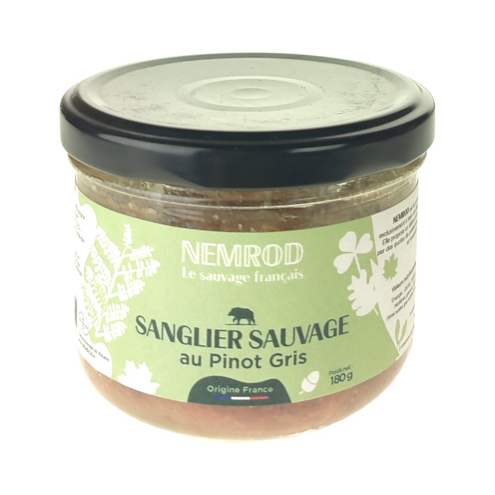 Terrine de Sanglier au Pinot Gris 180g Nemrod